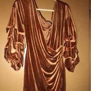 Stretchy Ruffle Bell Sleeve Dress